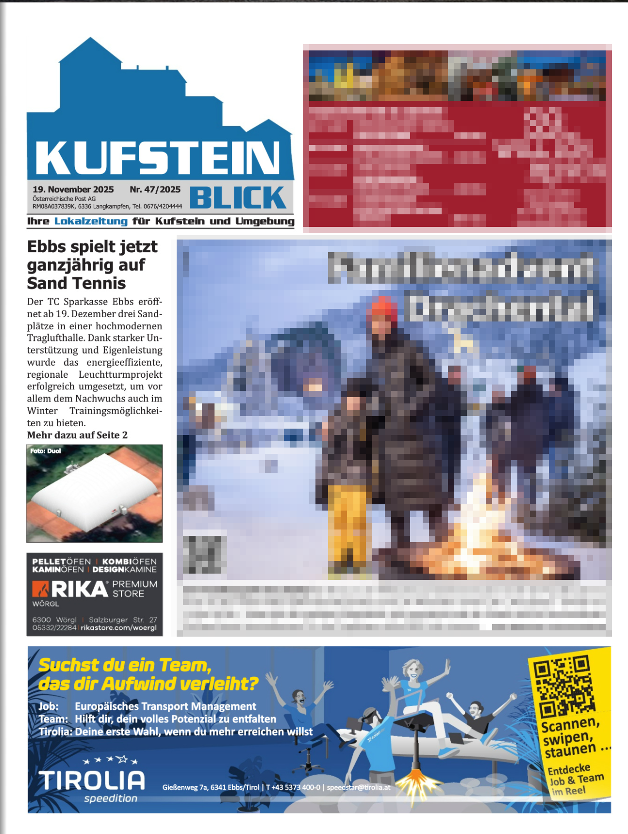 Kufsteinblick Titelseite